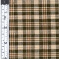 Textile Creations Textile Creations 1336 Rustic Woven Fabric; Small Plaid Natural Brown; 15 yd. 1336